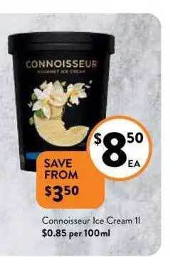Foodworks Connoisseur ice cream offer