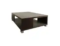 LivingStyles Cirrus Square Coffee Table, 80cm, Walnut offer