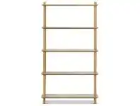 LivingStyles Rakk Oak Display Shelf, Large, Oak offer
