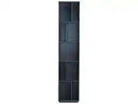 LivingStyles Tristan Ultra Slim Bookcase, Gunmetal offer
