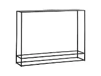 LivingStyles Harison Metal Hall Table, 110cm, Antique Copper offer
