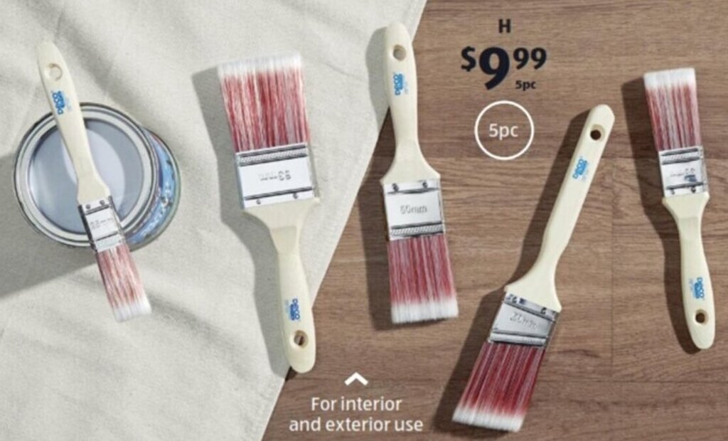 Premium Paint Brush 5pc Set offer at ALDI