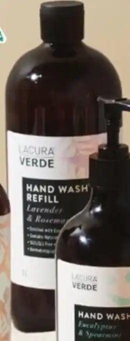 ALDI Lacura Verde Handwash Refill 1L offer