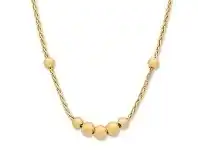 Bevilles Jewellery 9ct Yellow Gold Silver Filled Twist Necklace offer