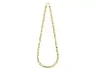 Bevilles Jewellery 9ct Yellow Gold Silver Infused Fancy Infinity Link Necklace offer