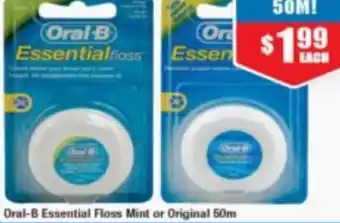 Chemist Warehouse Oral-B Essential Floss Mint Or Original 50m offer
