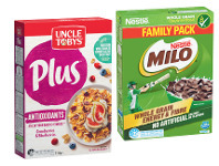 Coles Uncle Tobys Plus 705g-820g or Nestlé Milo Cereal 700g offer