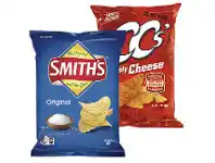 CC’s Corn Chips 175g, Smith’s Chips, Poppables 90-175g or Multipack 5/6 Pack