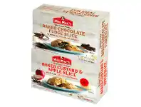 Mrs Mac’s Baked Apple Custard or Choc Fudge Slice 2 Pack 240g