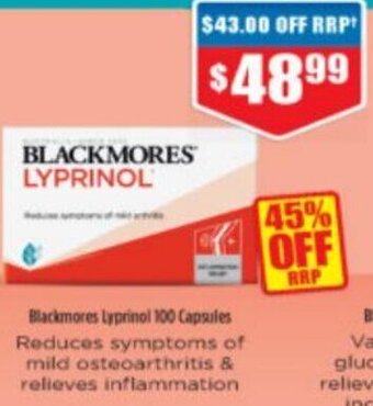 Blackmores Lyprinol 100 Capsules