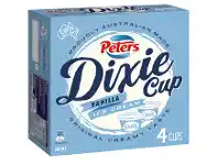 Foodworks Peters Ice Barney Banana 8 Pack or Dixie Cup Ice Cream 4 Pack offer