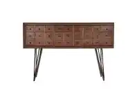 Carville Recliamed Fir Timber Pharmacy Drawer Console Table, 137cm
