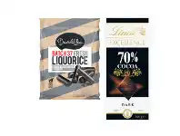 Coles Darrell Lea Bullets, Twists, Balls & Liquorice 160g-280g or Lindt Excellence or Lindor Block Chocolate 80g-100g offer