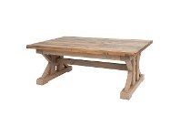 LivingStyles Tuscanspring Reclaimed Timber Trestle Coffee Table, 127cm offer