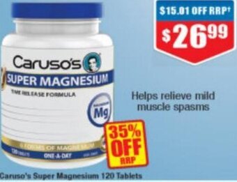 Chemist Warehouse Caruso's Super Magnesium 120 Tablets offer