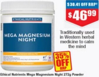 Ethical Nutrients Mega Magnesium Night 272g Powder