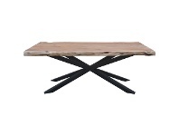 LivingStyles Condell Acacia Timber & Metal Coffee Table, 120cm offer