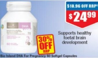 Chemist Warehouse Bio Island DHA For Pregnancy 60 Softgel Capsules offer