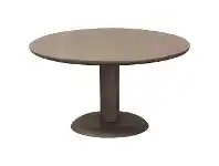 LivingStyles Oslo Mindi Wood Round Coffee Table, 80cm, Latte offer