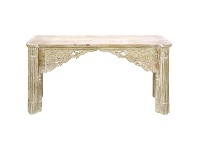 LivingStyles Kaur Mango Wood Console Table, 170cm offer