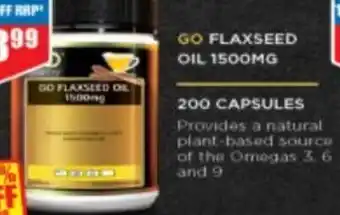 Chemist Warehouse Go Flaxseed Oil 1500mg 200 Capsules offer
