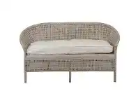 LivingStyles Savannah Rattan Sofa, 2 Seater, White Wash offer