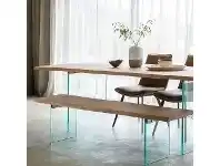 LivingStyles Ferdo Acacia Timber & Glass Dining Table, 240cm offer