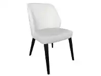 Dora Leather Dining Chair, White