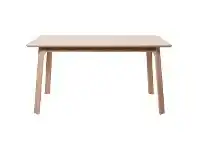 LivingStyles Capri White Oak Timber Dining Table, 150cm offer