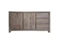 LivingStyles Altona Acacia Timber 2 Door 3 Drawer Buffet Table, 155cm offer