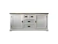 LivingStyles Palm Harbour Wooden 2 Door 4 Drawer Sideboard, 190cm offer