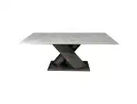 LivingStyles Cross Italian Marble Top Dining Table, 200cm offer