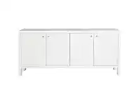 LivingStyles Ariana 4 Door Buffet Table, 180cm, White offer