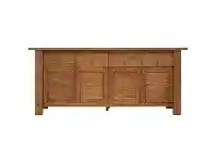 LivingStyles Rowdale Mountain Ash Timber 4 Door 4 Drawer Buffet Table, 210cm offer