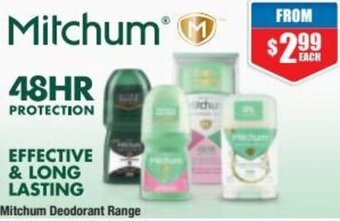Chemist Warehouse Mitchum Deodorant Range offer