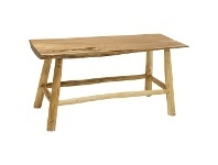 LivingStyles Asam Teak Timber Dining Bench, 85cm offer
