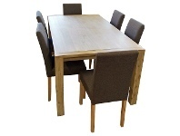LivingStyles Chatsbury Acacia Timber 7 Piece Dining Table Set, 180cm offer