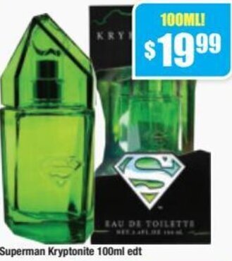 Chemist Warehouse Superman Kryptonite 100ml Edt offer