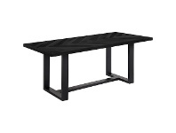 LivingStyles Perry Wooden Dining Table, 180cm, Black offer
