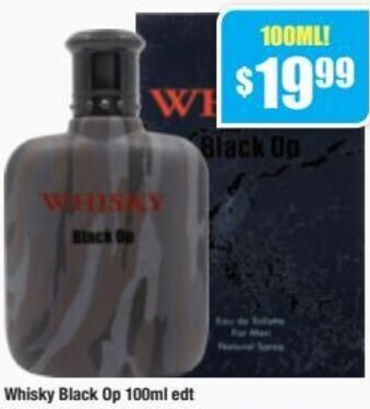 Chemist Warehouse Whisky Black Op 100ml Edt offer