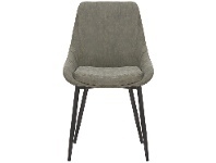 Domo Commercial Grade Faux Leather Dining Chair, Olive Green