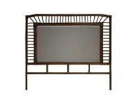 LivingStyles Cayman Lamoore Rattan & Linen Bed Headboard, Queen offer