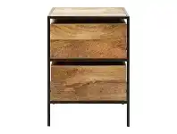 LivingStyles Roland Mango Wood & Steel Side Table offer