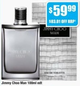 Chemist Warehouse Jimmy Choo Man 100ml Edt offer