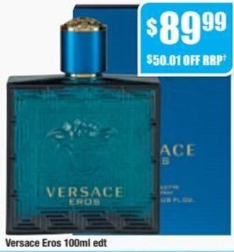 Chemist Warehouse Versace Eros 100ml Edt offer