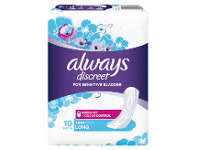 Coles Always Discreet Long Pads for Sensitive Bladders 10 Pack offer