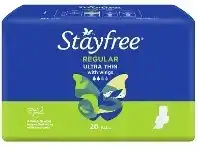 Stayfree UltraThin Regular Pads with Wings 20 Pack