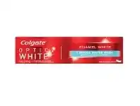Chemist Warehouse Colgate Optic White Enamel White Sparkling Mint Teeth Whitening Toothpaste with Hydrogen Peroxide 140g offer