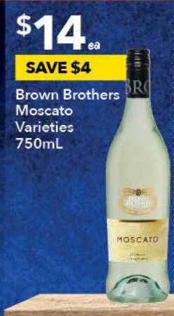 Ritchies Brown brothers moscato offer