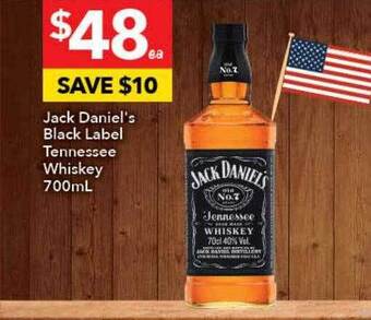 Ritchies Jack daniel's black label tennessee whiskey offer